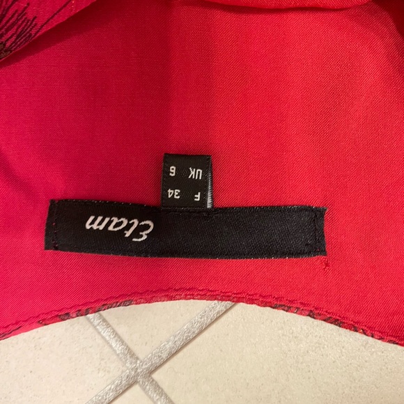 Long red floral dress - Picture 7 of 7